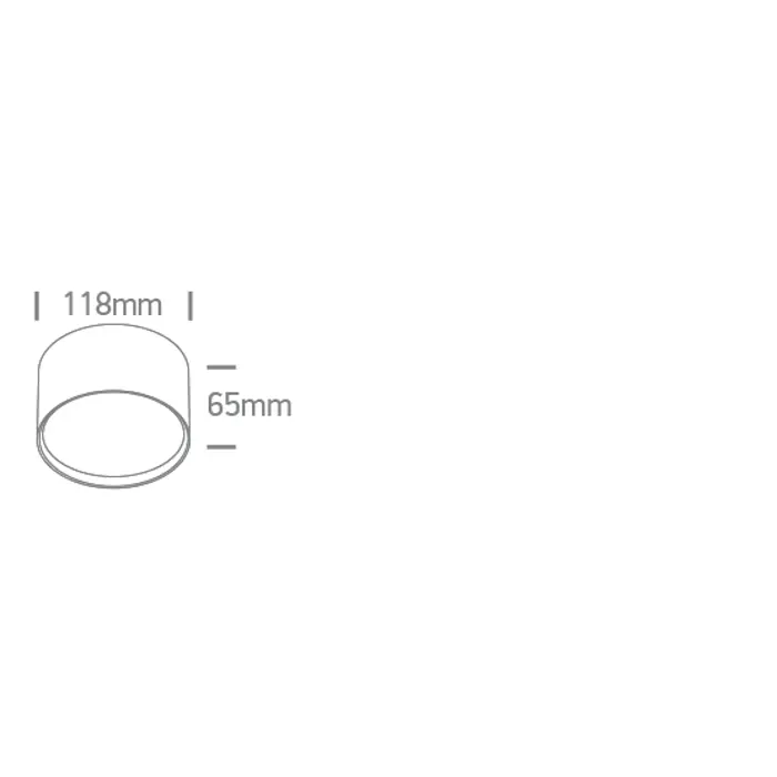 STROPNA LED SVJETILJKA 14W CCT IP20 CRNA