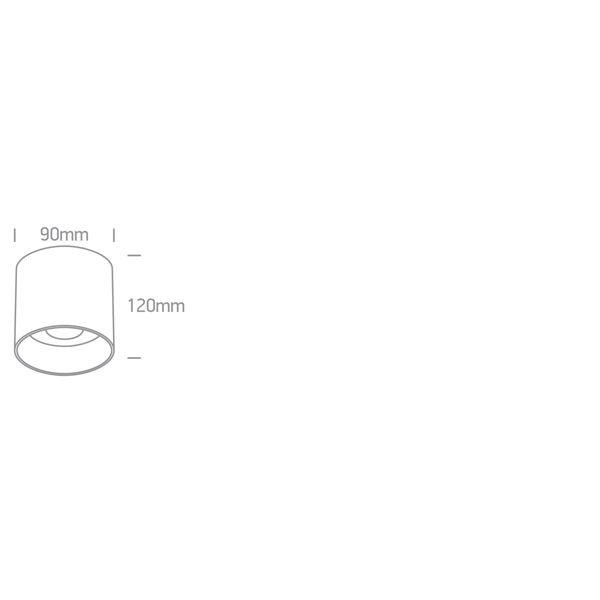 STROPNA LED SVJETILJKA CRNA GU10 MR16 10W IP20 DARK LIGHT