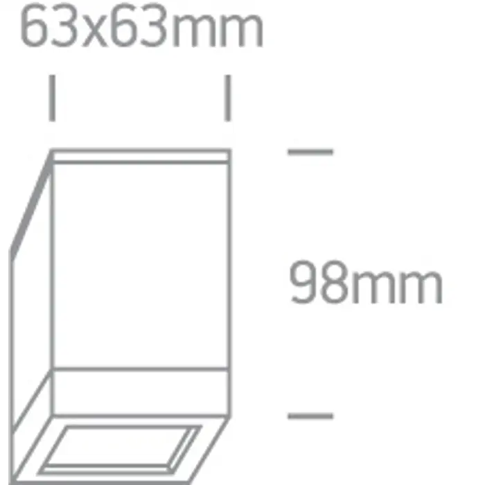 STROPNA SVJETILJKA 1xGU10/35W/230V/IP54 SMEĐA