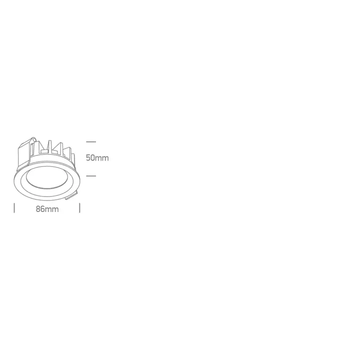 STROPNA UGRADBENA LED SVJETILJKA CRNA 10W CCT IP54 230V 900lm