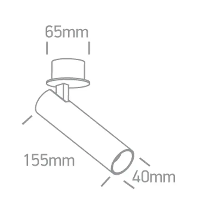 STROPNI LED REFLEKTOR 12W CCT IP20 700mA CRNA DARK LIGHT