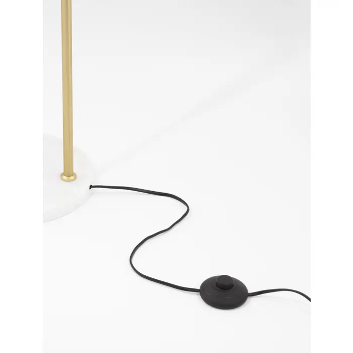 SWAY STAJAĆA LAMPA E27 /IP20/MESING & BIJELA