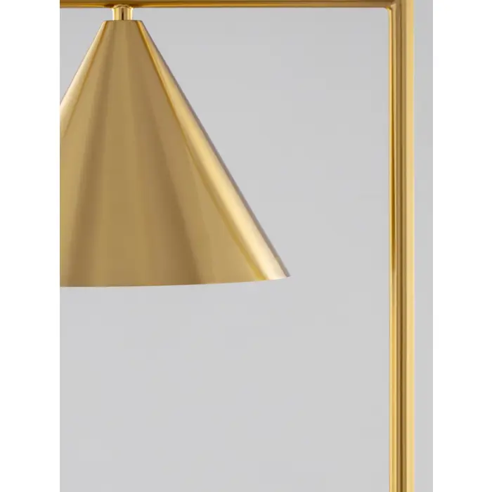 SWAY STAJAĆA LAMPA E27 /IP20/MESING & BIJELA