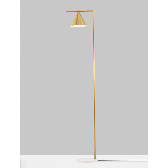 SWAY STAJAĆA LAMPA E27 /IP20/MESING & BIJELA