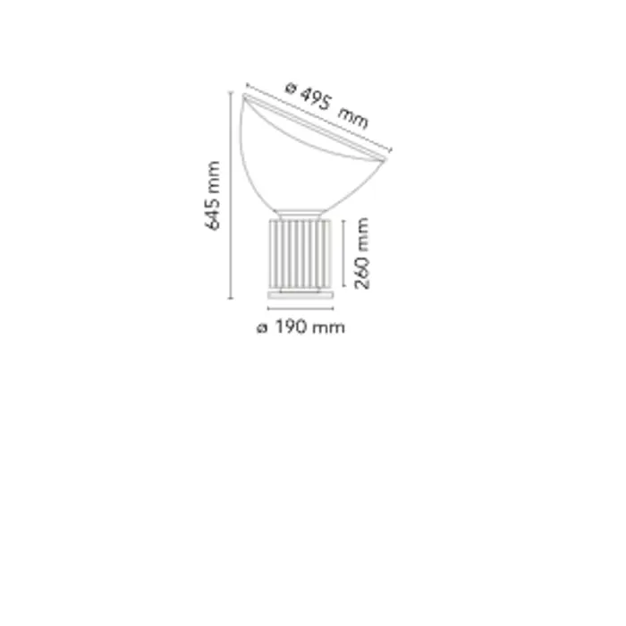 TACCIA LED STOLNA SVJETILJKA CRNA 28W 2700K IP20