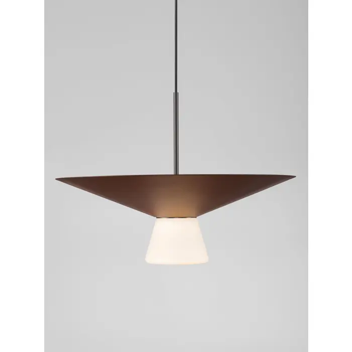 Tanka cilindrična LED visilica Nova Luce Baris (Triac dimabilna), 9W, smeđa