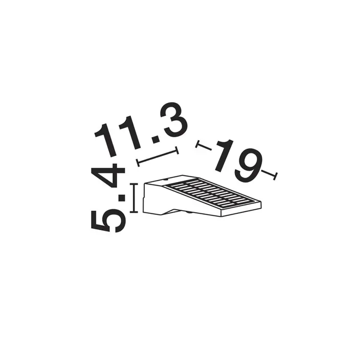 TEK VANJSKA SOLARNA ZIDNA SVJETILJKA LED 1W 105Lm IP54 3000K CRNA + SENZOR
