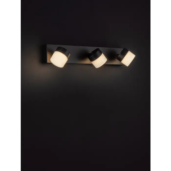 TEKO ZIDNA LAMPA LED/3000K/17W/1385Lm/CRNA