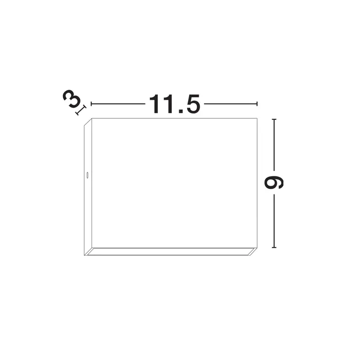 TICK VANJSKA ZIDNA SVJETILJKA LED 7Watt 416Lm IP54 3000K CRNA