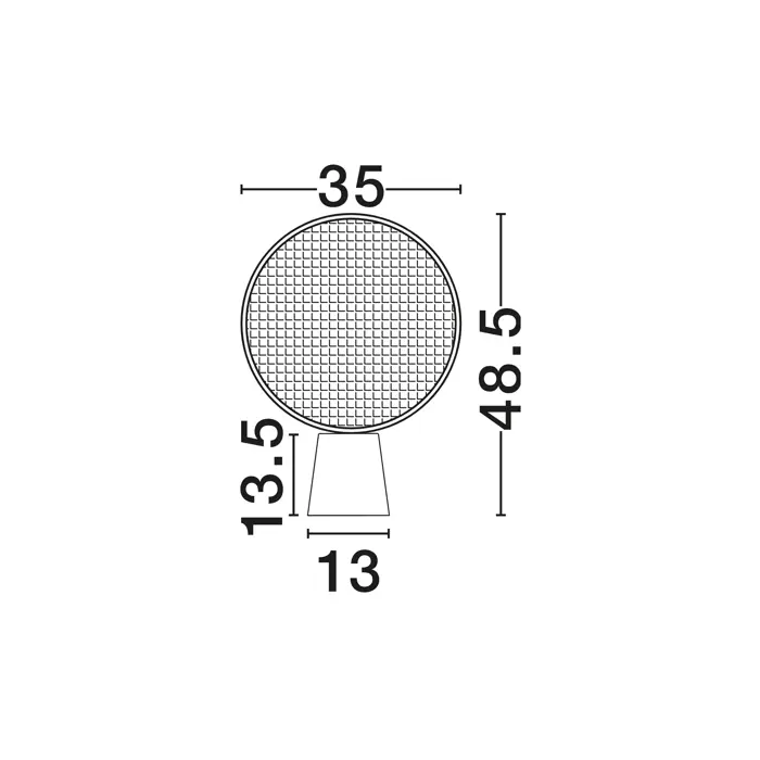 TIERRA STOLNA LAMPA LED E27 1x12Watt 100-240Volt IP20