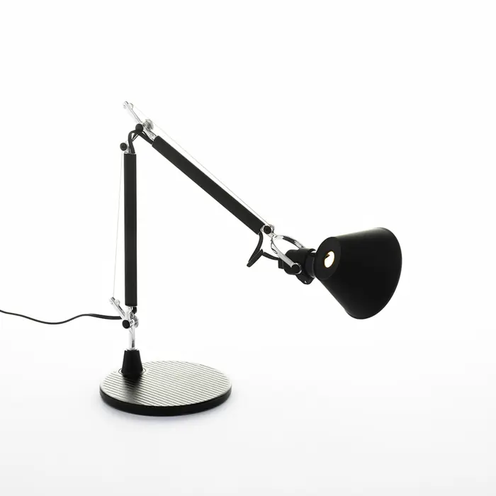 TOLOMEO MICRO STOLNA SVJETILJKA CRNA E14 SA POSTOLJEM