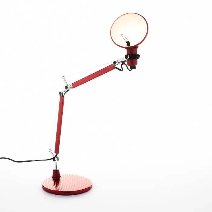 TOLOMEO MICRO STOLNA SVJETILJKA CRVENA E14 ARTEMIDE SA POSTOLJEM