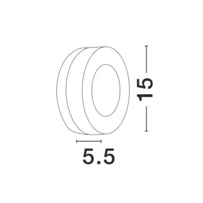 TUNE VANJSKA ZIDNA SVJETILJKA LED 9W/3000K/620lm/IP65/CRNA