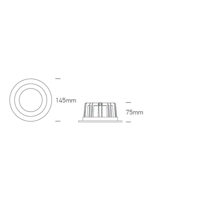 UGRADBENA LED SVJETILJKA 15W CCT IP20 BIJELA
