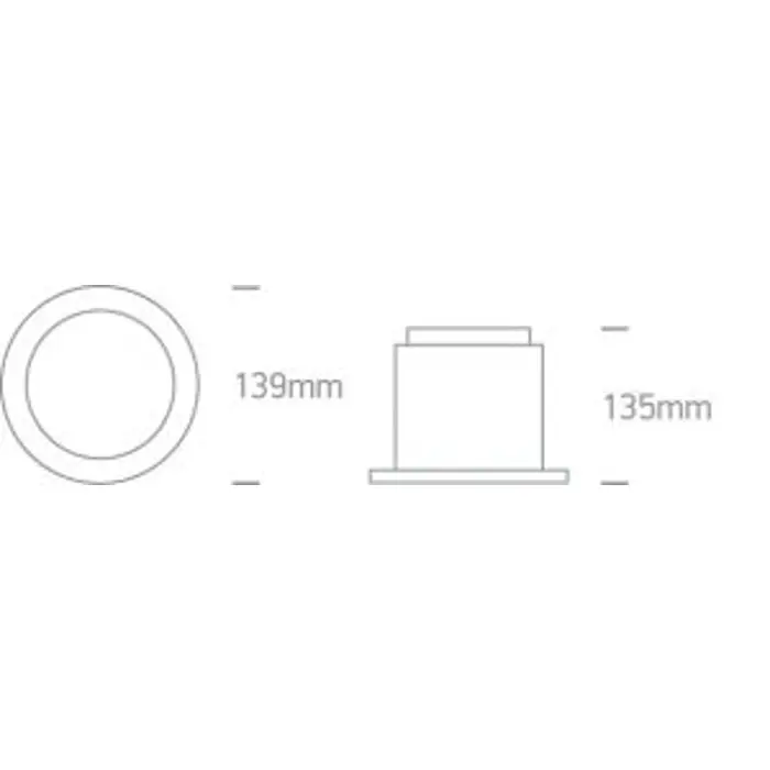 UGRADBENA LED SVJETILJKA 15W/24V IP40 ALUMINIJ