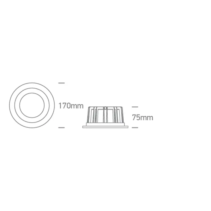 UGRADBENA LED SVJETILJKA 20W CCT IP20 BIJELA
