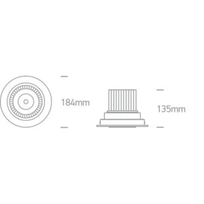 UGRADBENA LED SVJETILJKA 50W/230V BIJELA
