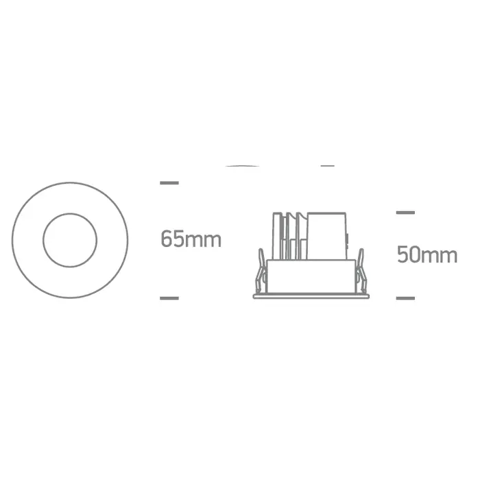UGRADBENA LED SVJETILJKA BIJELA 6,5W CCTV 700mA IP65