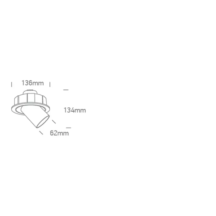 UGRADBENA LED SVJETILJKA COB 12W CCT 700mA DARK LIGHT BIJELA