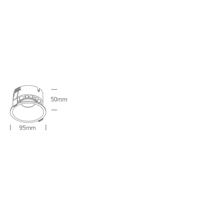 UGRADBENA LED SVJETILJKA CRNA 18W CCT IP20 230V 1440lm DARK LIGHT