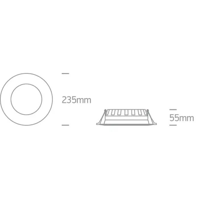 UGRADBENA LED SVJETILJKA SMD 24W CCT IP20 BIJELA