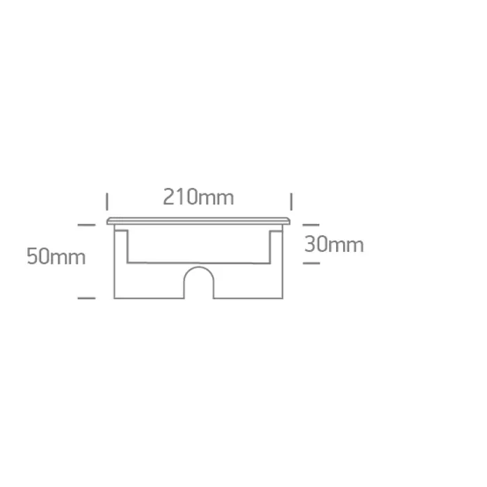 UGRADBENA PODNA LED SVJETILJKA IP67 18x1W WW 24V DC