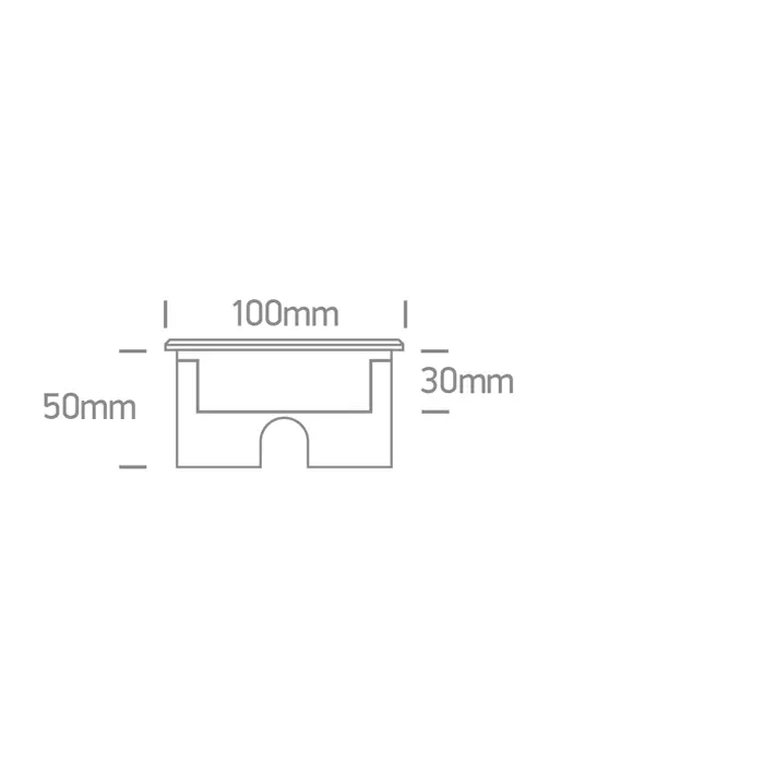 UGRADBENA PODNA LED SVJETILJKA IP67 3x1W WW 24V DC