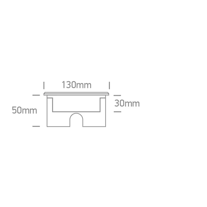UGRADBENA PODNA LED SVJETILJKA IP67 6x1W WW 24V DC