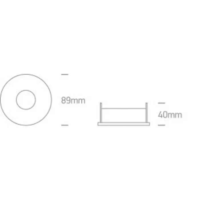 UGRADBENA SVJETILJKA 1×GU10/50W/MR16/230V IP20 BIJELA