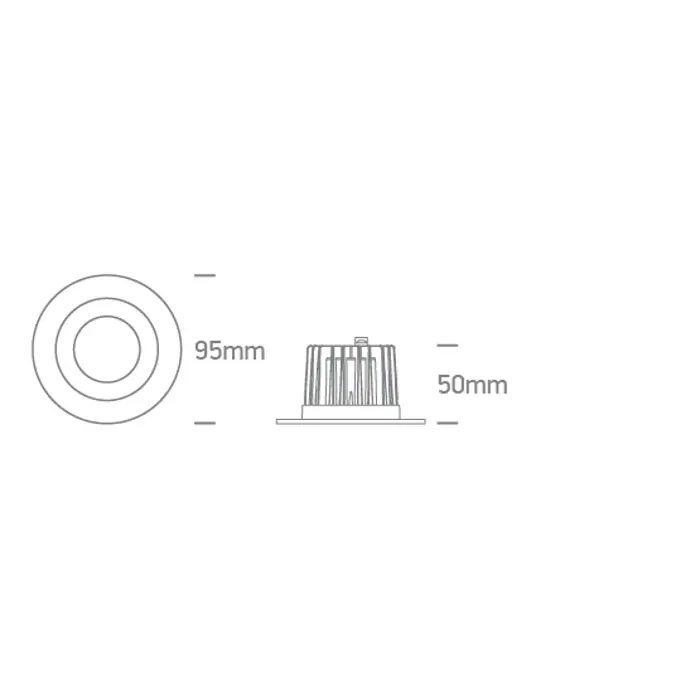 UGRADBENA SVJETILJKA 7W CCT IP20 60deg 230V BIJELA