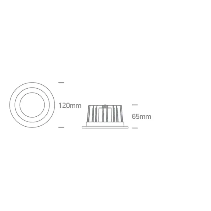 UGRADBENA SVJETILJKA LED 10W CCT IP20 60deg 230V BIJELA