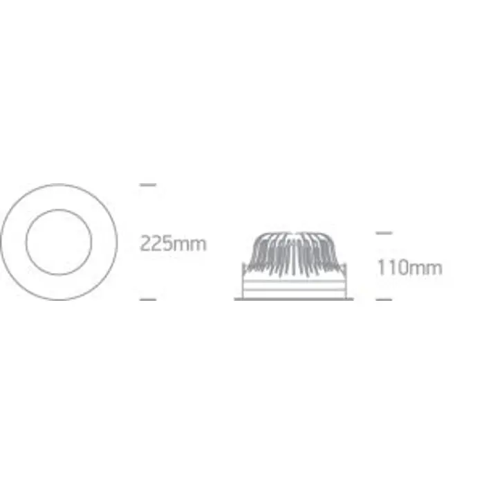 UGRADBENA SVJETILJKA LED/50W/4000K/4100lm/60°/240V IP65 BIJELA