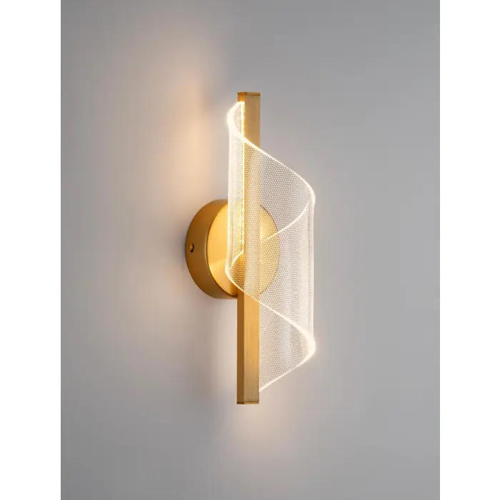 VALENTIN ZIDNA LAMPA LED/3000K/9W/505Lm/BRASS GOLD