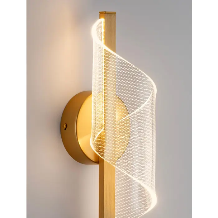 VALENTIN ZIDNA LAMPA LED/3000K/9W/505Lm/BRASS GOLD