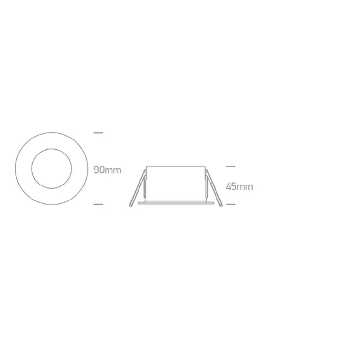 VANJSKA UGRADBENA LED SVJETILJKA BIJELA 12W CCT IP65 230V 1200lm