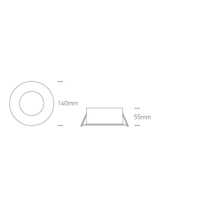 VANJSKA UGRADBENA LED SVJETILJKA BIJELA 25W CCT IP65 230V 2500lm