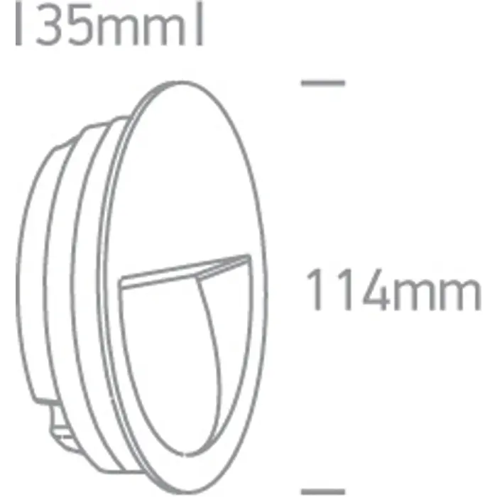 VANJSKA UGRADBENA ZIDNA LED SVJETILJKA 3W CCT IP65 300lm DARK LIGHT ANTRACIT