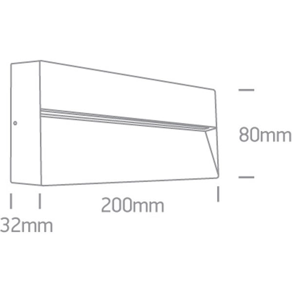 VANJSKA ZIDNA LED SVJETILJKA ANTRACIT 6W CCT IP65 DARK LIGHT
