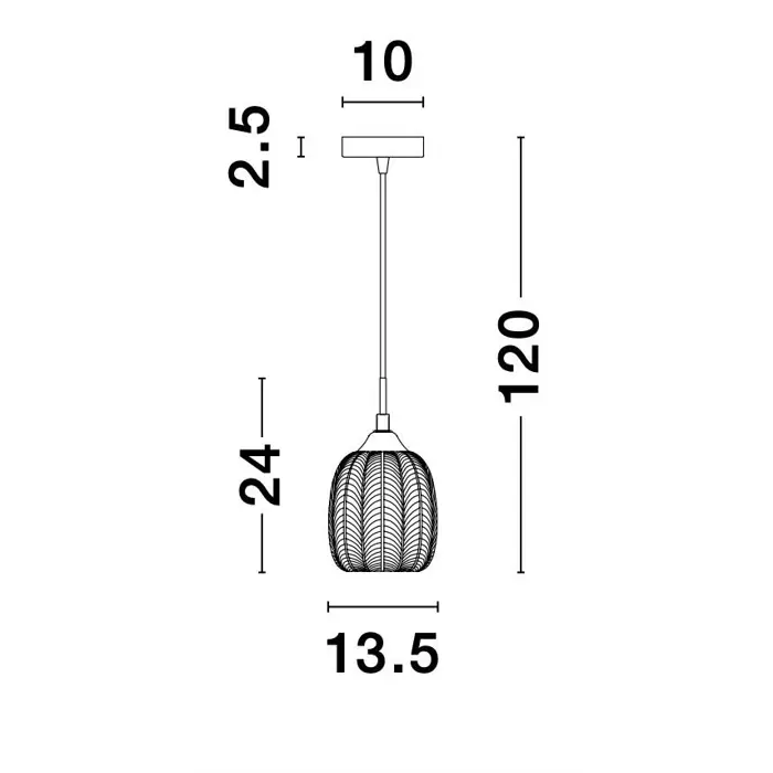 VARIO VISILICA E27 /IP20/ZLATNA