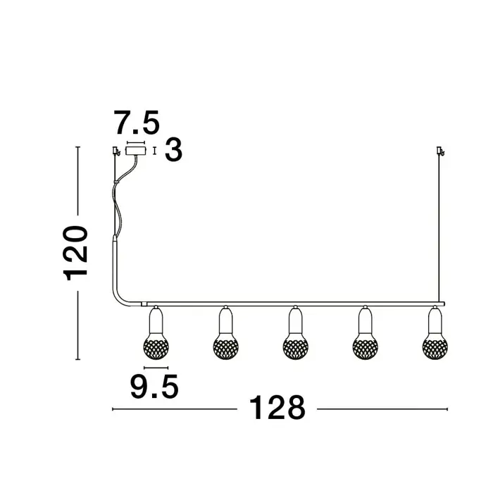 VEDA VISILICA G9 /IP20/CRNA