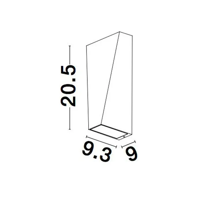 VEIRO VANJSKA ZIDNA SVJETILJKA LED 6W/3000K/62lm/IP65/ANTRACIT