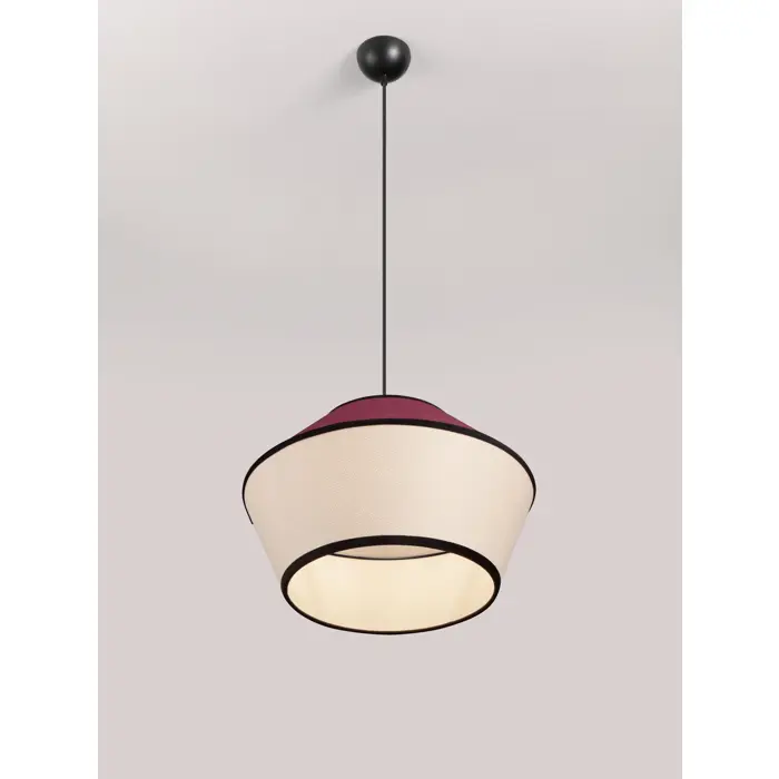 VELISS Visilica Grlo E27 1x12 W IP20 FI: 45 V: 206 cm Bež/Crvena