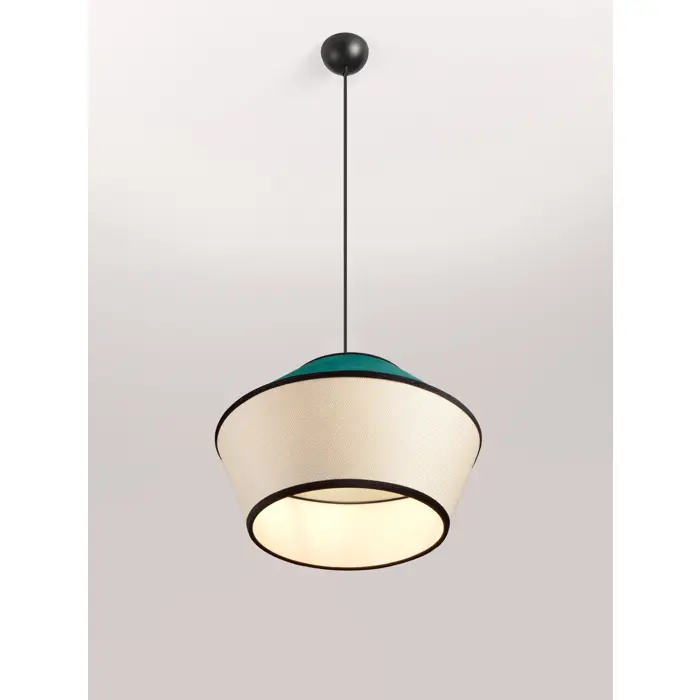 VELISS Visilica Grlo E27 1x12 W IP20 FI: 45 V: 206 cm Bež/Zelena