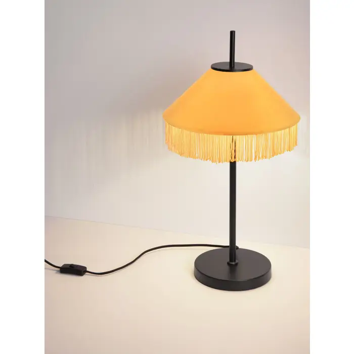 VELVY Stolna svjetiljka Grlo E27 1x12 W IP20 Žuta