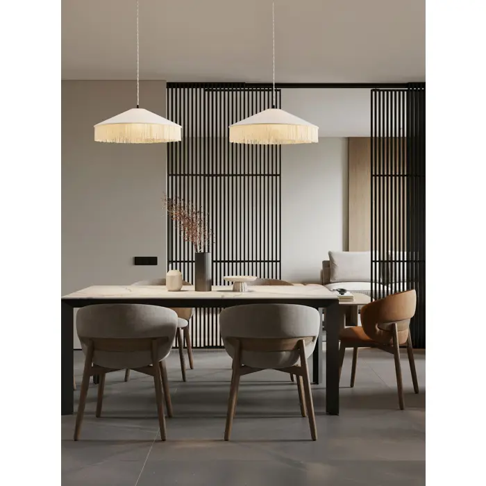 VELVY Visilica Grlo E27 1x12 W IP20 FI: 52 V: 200 cm Bijela