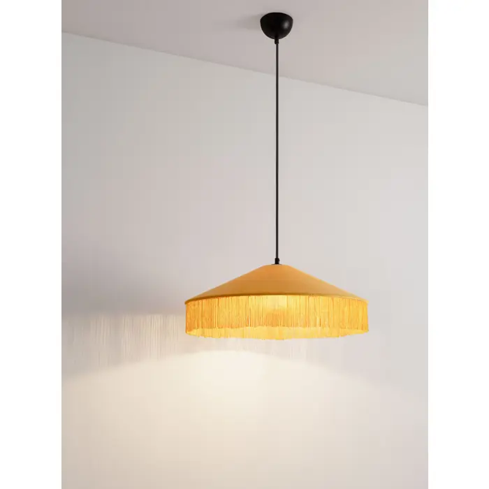 VELVY Visilica Grlo E27 1x12 W IP20 FI: 52 V: 200 cm Žuta