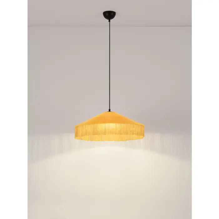 VELVY Visilica Grlo E27 1x12 W IP20 FI: 52 V: 200 cm Žuta