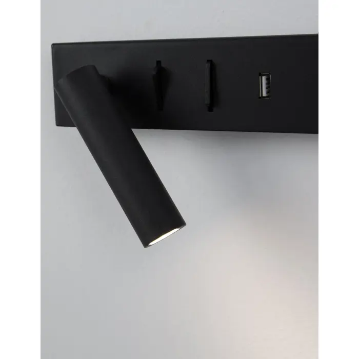 VIDA ZIDNA LAMPA LED 8W/3000K/560lm/IP20/CRNA