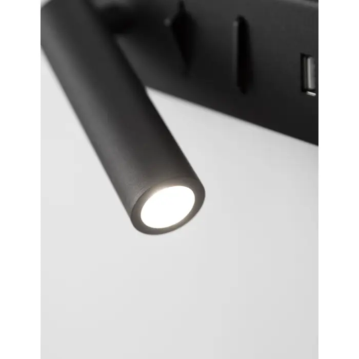VIDA ZIDNA LAMPA LED 8W/3000K/560lm/IP20/CRNA