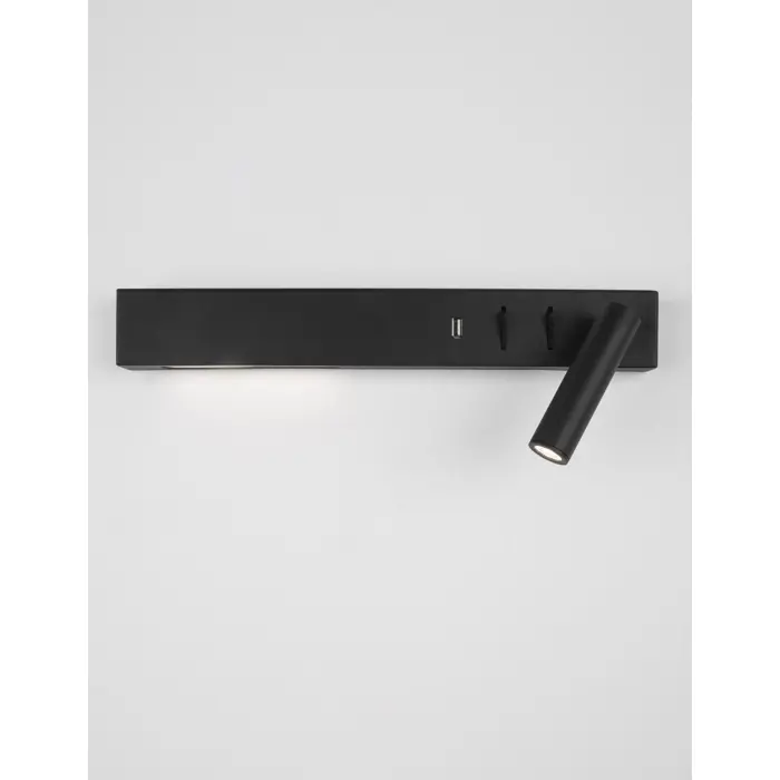 VIDA ZIDNA LAMPA LED 8W/3000K/560lm/IP20/CRNA